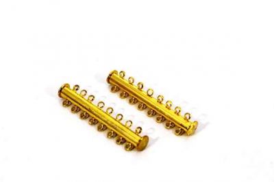45 mm SEKİZLİ SÜRGÜLÜ KLİPS, SARI KAPLAMA - 4