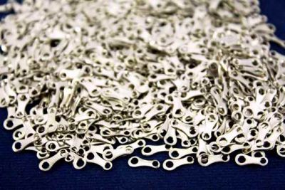 3,5x7,5 mm ÇİFT DELİK DÜZ PUL, NİKEL KAPLAMA #186N - 2