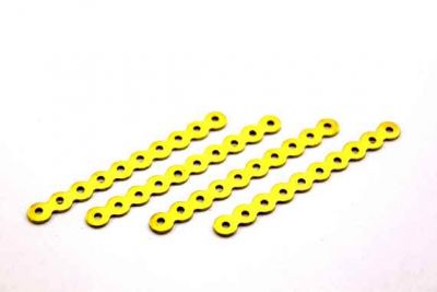 4,5x45 mm 10 DELİKLİ BİLEKLİK ARA APARATI, HAM PİRİNÇ #36H - 3