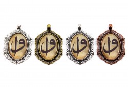 37x47 mm ETAMİN KOLYE UCU, VAV DESENLİ - ERTÜRK