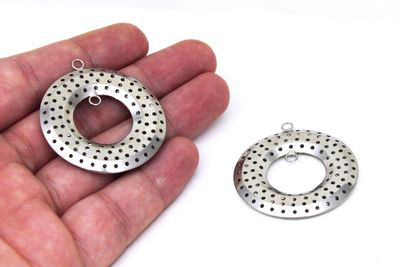 39 mm DELİKLİ YUVARLAK ÇİFT TARAFLI SÜZGEÇ NİKEL KAPLAMA - 2
