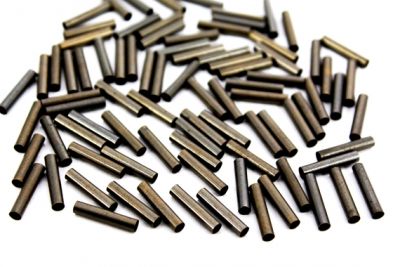 3x15 mm YUVARLAK DÜZ BORU, ANTİK SARI KAPLAMA #1182AS - 2