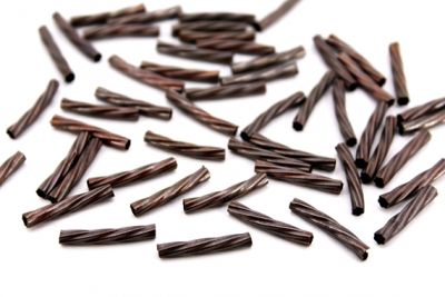 3x20 mm BURGULU YUVARLAK KAVİSLİ BORU, BAKIR KAPLAMA #1179B - 2