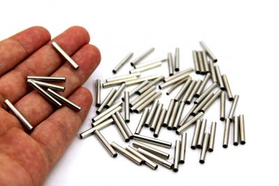 3x20 mm YUVARLAK DÜZ BORU, NİKEL KAPLAMA #1169N - 3