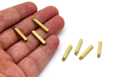 3x3x20 mm PİRİNÇ KULPLU ÇUBUK BAR, HAM PİRİNÇ - 2