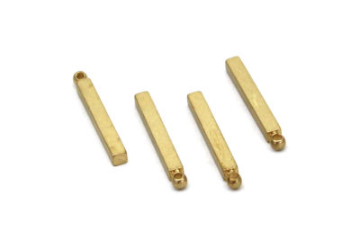 3x3x25 mm PİRİNÇ KULPLU ÇUBUK BAR, HAM PİRİNÇ - 3