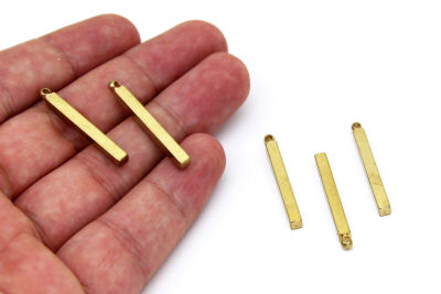 3x3x30 mm PİRİNÇ KULPLU ÇUBUK BAR, HAM PİRİNÇ - 2