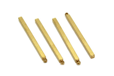 3x3x50 mm PİRİNÇ KULPLU ÇUBUK BAR, HAM PİRİNÇ