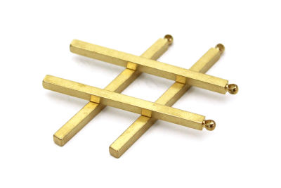 3x3x50 mm PİRİNÇ KULPLU ÇUBUK BAR, HAM PİRİNÇ - 2
