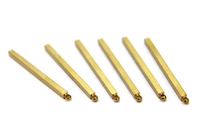 3x3x50 mm PİRİNÇ KULPLU ÇUBUK BAR, HAM PİRİNÇ - 3