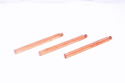 3x3x50 mm PİRİNÇ KULPLU ÇUBUK BAR, ROSE KAPLAMA PİRİNÇ