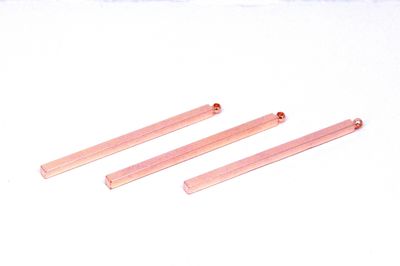 ERTÜRK - 3x3x60 mm PİRİNÇ KULPLU ÇUBUK BAR, ROSE KAPLAMA PİRİNÇ