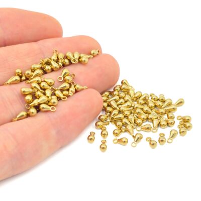 3x6 mm DAMLA ŞEKİLLİ PRİNÇ SALLANTI, HAM PRİNÇ - 1