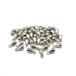3x6 mm DAMLA ŞEKİLLİ PRİNÇ SALLANTI, NİKEL KAPLAMA - 2