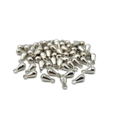 3x6 mm DAMLA ŞEKİLLİ PRİNÇ SALLANTI, NİKEL KAPLAMA - 2