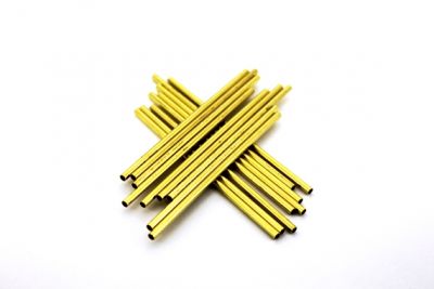 3x80 mm YUVARLAK DÜZ BORU, HAM PİRİNÇ - 2