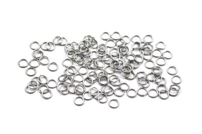 4 mm, ÇELİK MONTAJ HALKASI, TEL KALINLIĞI : 0.50 mm, GÜMÜŞ RENK, 1. KALİTE KARARMAZ - 1