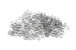 4 mm, ÇELİK MONTAJ HALKASI, TEL KALINLIĞI : 0.50 mm, GÜMÜŞ RENK, 1. KALİTE KARARMAZ - 2