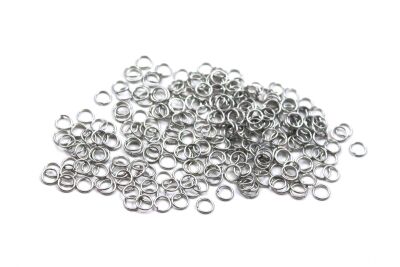 4 mm, ÇELİK MONTAJ HALKASI, TEL KALINLIĞI : 0.50 mm, GÜMÜŞ RENK, 1. KALİTE KARARMAZ - 2