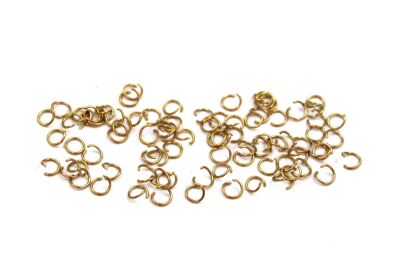 4 mm, ÇELİK MONTAJ HALKASI, TEL KALINLIĞI : 0.50 mm, GOLD RENK, 1. KALİTE KARARMAZ - 2