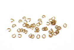 4 mm, ÇELİK MONTAJ HALKASI, TEL KALINLIĞI : 0.70 mm, GOLD RENK, 1. KALİTE KARARMAZ - ERTÜRK
