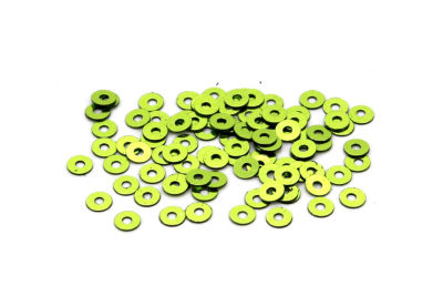 4 mm PLASTİK PUL PAYET, NAKIŞ PULU, DÖKME PUL, ORTADAN DELİK, AÇIK YEŞİL RENK - 2
