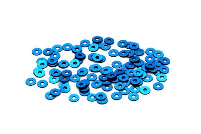 4 mm PLASTİK PUL PAYET, NAKIŞ PULU, DÖKME PUL, ORTADAN DELİK, TURKUAZ RENK - 2