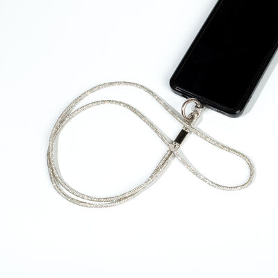 4 MM TAŞLI İP HAZIR TELEFON BOYUN ASKI AKSESUARI - 100 CM - 14