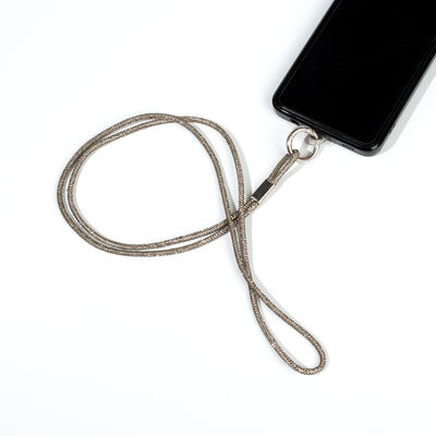 4 MM TAŞLI İP HAZIR TELEFON BOYUN ASKI AKSESUARI - 100 CM - 40