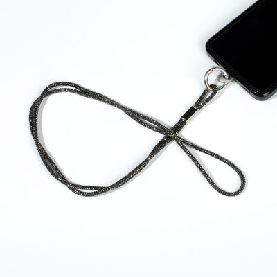 4 MM TAŞLI İP HAZIR TELEFON BOYUN ASKI AKSESUARI - 100 CM - 45