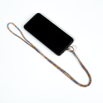 4 MM TAŞLI İP HAZIR TELEFON BOYUN ASKI AKSESUARI - 100 CM - 62