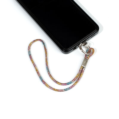 4 MM TAŞLI İP HAZIR TELEFON EL ASKI AKSESUARI - 42 CM - 17