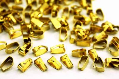 10x5 mm KOLYE UCU APARATI HAM PRİNÇ, #170H - 2