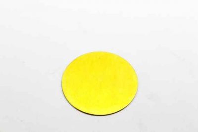 40 mm DÜZ YUVARLAK DELİKSİZ PUL, HAM PİRİNÇ #913H-DÜZ-DELİKSİZ - 2
