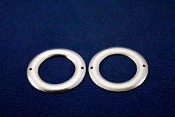 32 mm YUVARLAK İKİ DELİK PUL, NİKEL KAPLAMA #488N - ERTÜRK