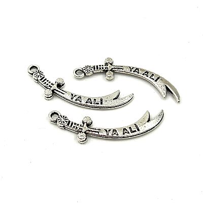 42 mm SALLANTI UÇ, ZÜLFİKAR (HZ ALİ KILICI), ZAMAK DÖKÜM, BOYALI GÜMÜŞ KAPLAMA - 2