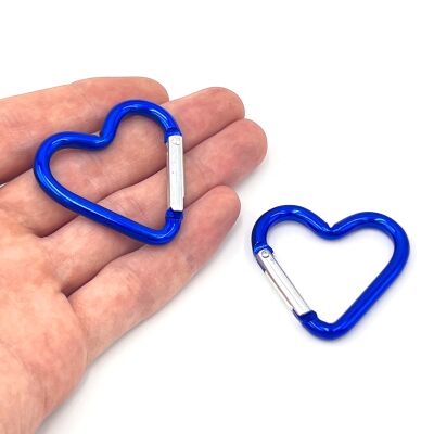 43 mm, KALP MODEL KİLİTLİ KANCA, MAVİ RENK - 1