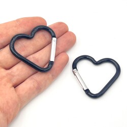 43 mm, KALP MODEL KİLİTLİ KANCA, SİYAH RENK - ERTÜRK