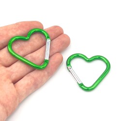 43 mm, KALP MODEL KİLİTLİ KANCA, YEŞİL RENK - ERTÜRK