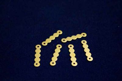 4.5x22 mm YUVARLAK PUL ÇİFT DELİK, HAM PİRİNÇ #1069H - 3