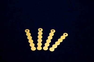 4.5x27 mm YUVARLAK PUL TEK DELİK, HAM PİRİNÇ #1068H - 3