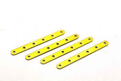4x40 mm 6 DELİKLİ BİLEKLİK ARA APARATI, HAM PİRİNÇ #341H - 4