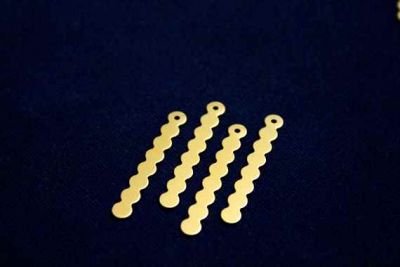 4.5x36 mm YUVARLAK PUL TEK DELİK, HAM PİRİNÇ #1066H - 2
