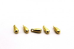 4x10 mm DAMLA METALİZE PLASTİK SALLANTI, SARI KAPLAMA - Thumbnail