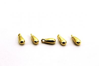 4x10 mm DAMLA METALİZE PLASTİK SALLANTI, SARI KAPLAMA - 2