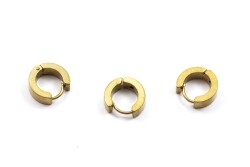 4x13 mm, ÇELİK KÜPE KANCASI, GOLD RENK, 1. KALİTE KARARMAZ - ERTÜRK