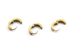 4x13 mm, ÇELİK KÜPE KANCASI, GOLD RENK, 1. KALİTE KARARMAZ - 2