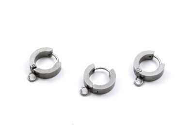 4x13 mm, ÇELİK KÜPE KANCASI KULPLU, GOLD RENK, 1. KALİTE KARARMAZ - 1