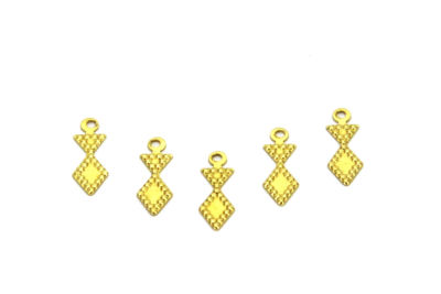 4x13 mm DESENLİ PUL, HAM PİRİNÇ #1110H - 2