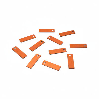 4x14 mm DİKDÖTGEN MODEL PLASTİK PUL PAYET, OYA PULU, NAKIŞ PULU, DÖKME PUL, BAKIR RENK - 2